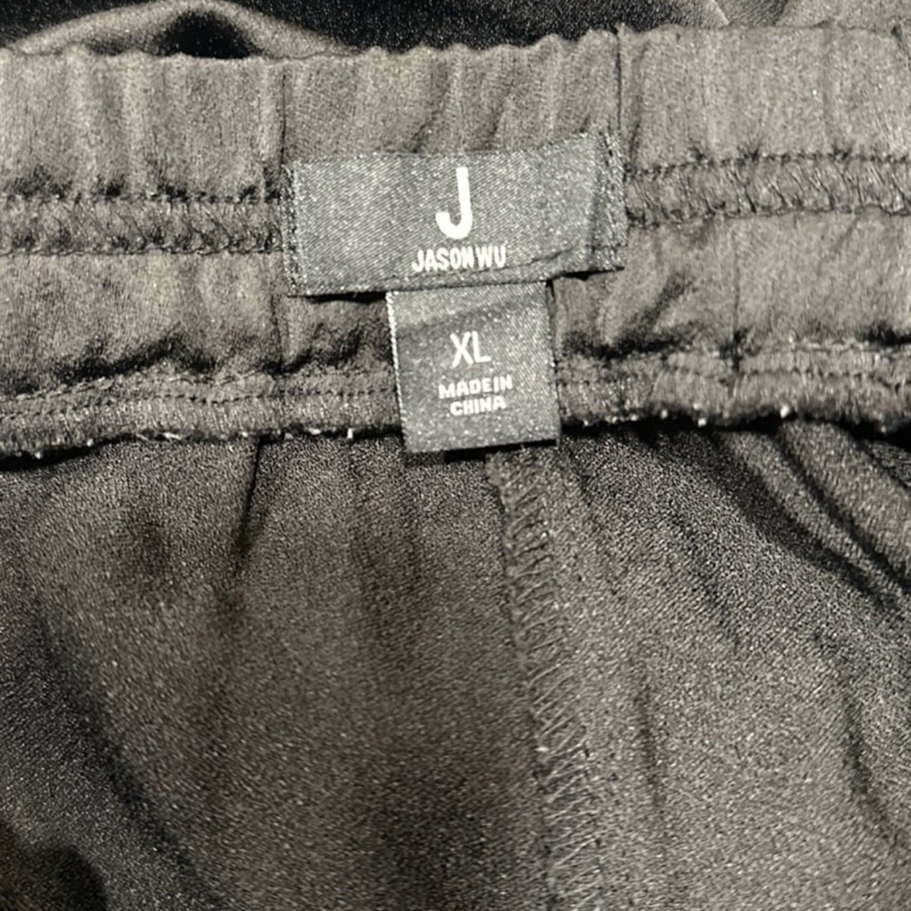 J Jason Wu Regular Woven Satin Tapered Ankle Pants - Picture 3 of 3